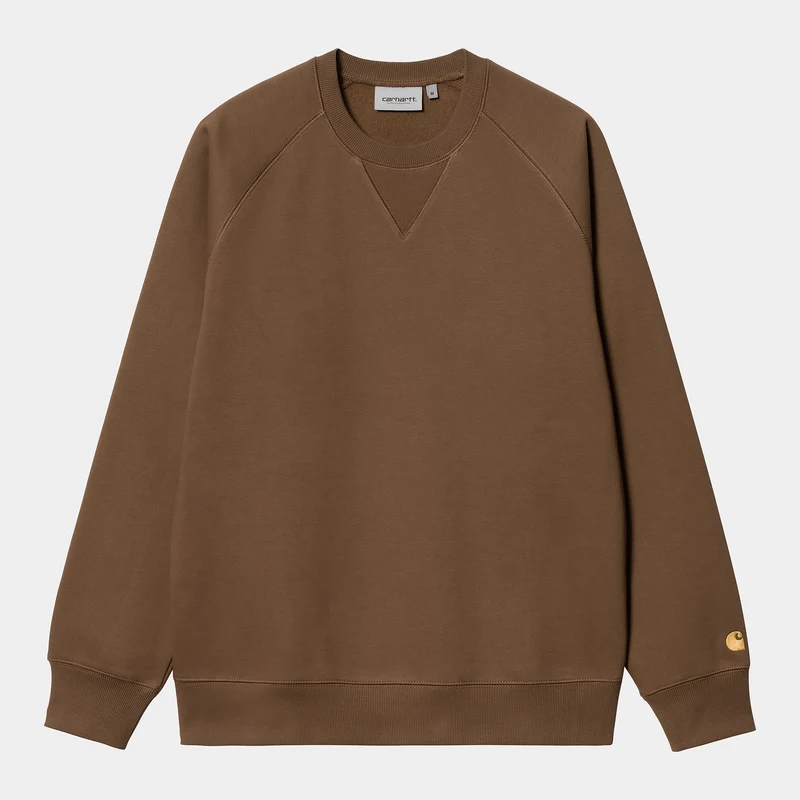 Carhartt WIP Herr Chase Sweat Top - Choklad