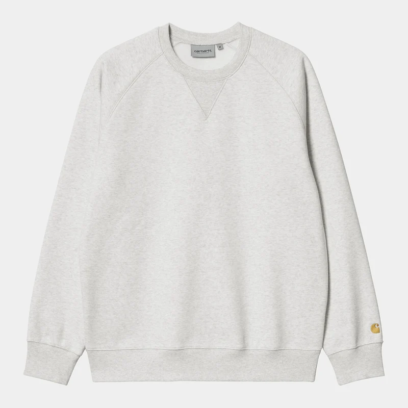 Carhartt WIP Chase Sweat Top för män - Ash Heather