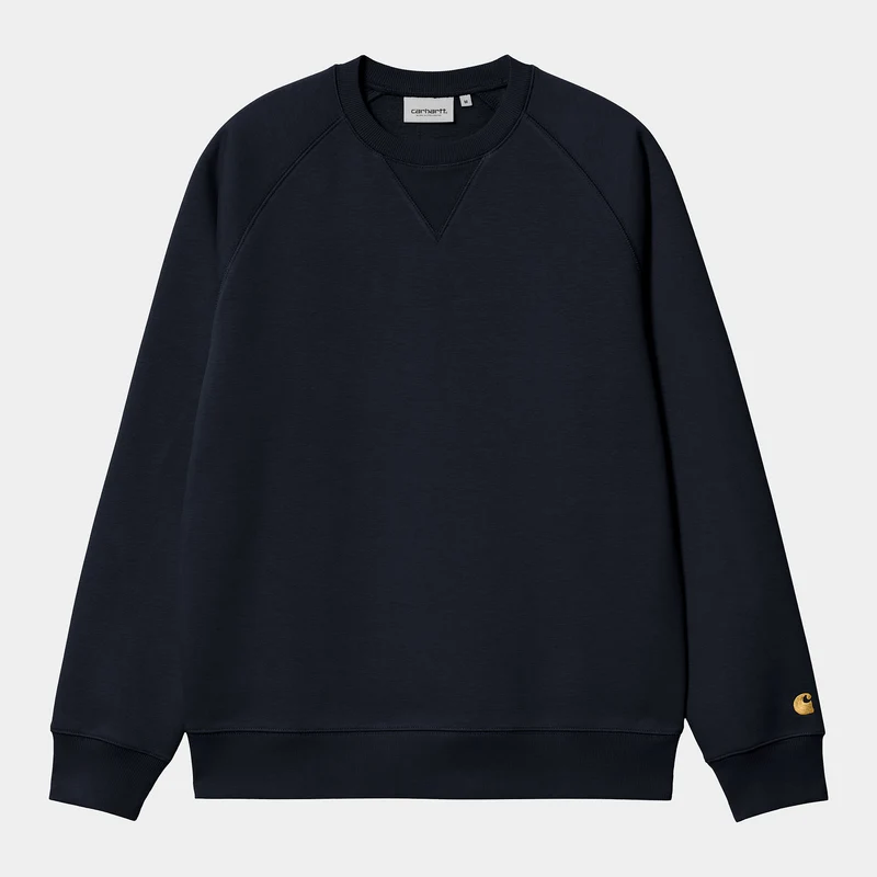 Carhartt WIP Chase Sweat Top för män - Dark Navy