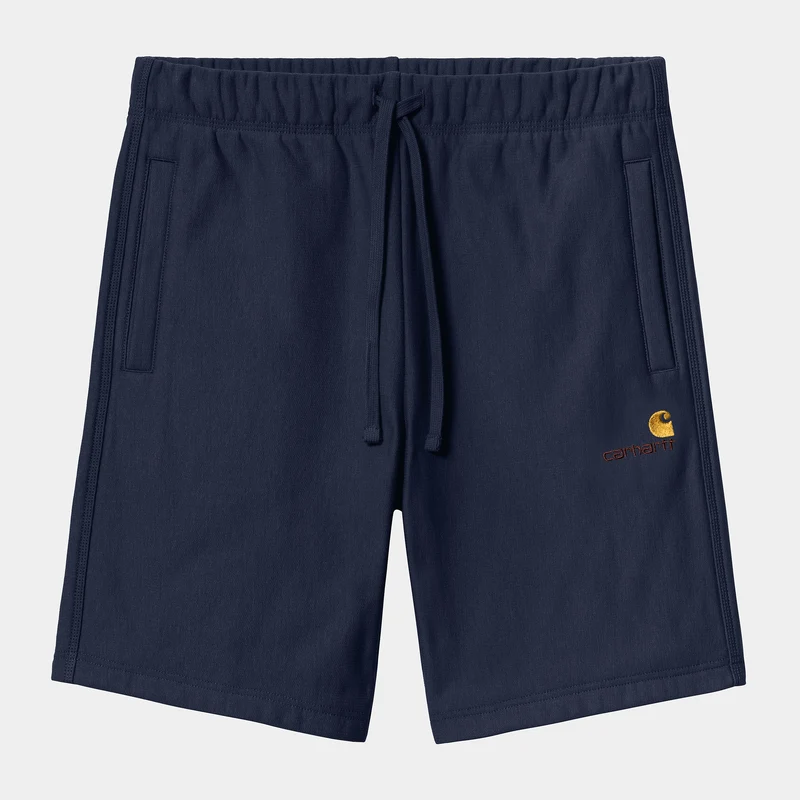 Carhartt WIP Herr American Script Träningsshorts - Air Force Blå