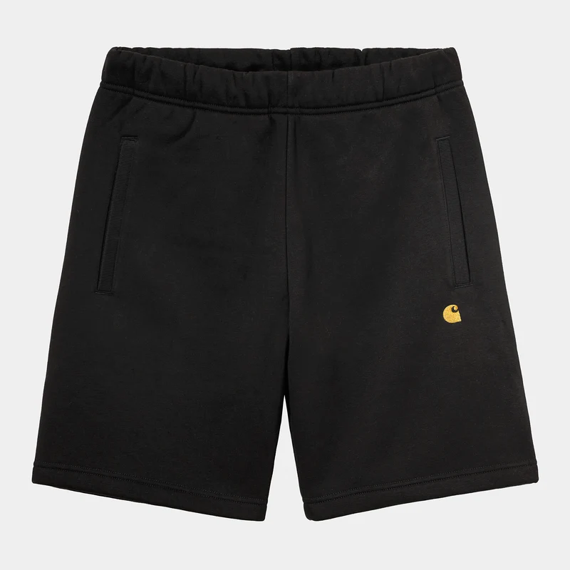Carhartt WIP Chase Sweat Shorts för män - Svart