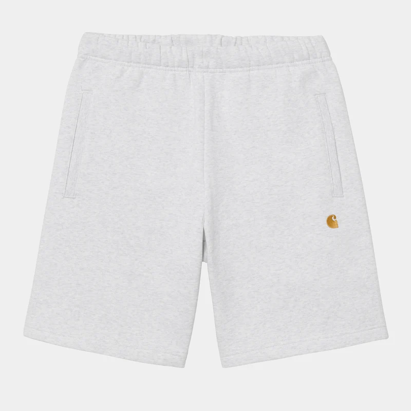 Carhartt WIP Chase Sweat Shorts för män - Ash Heather