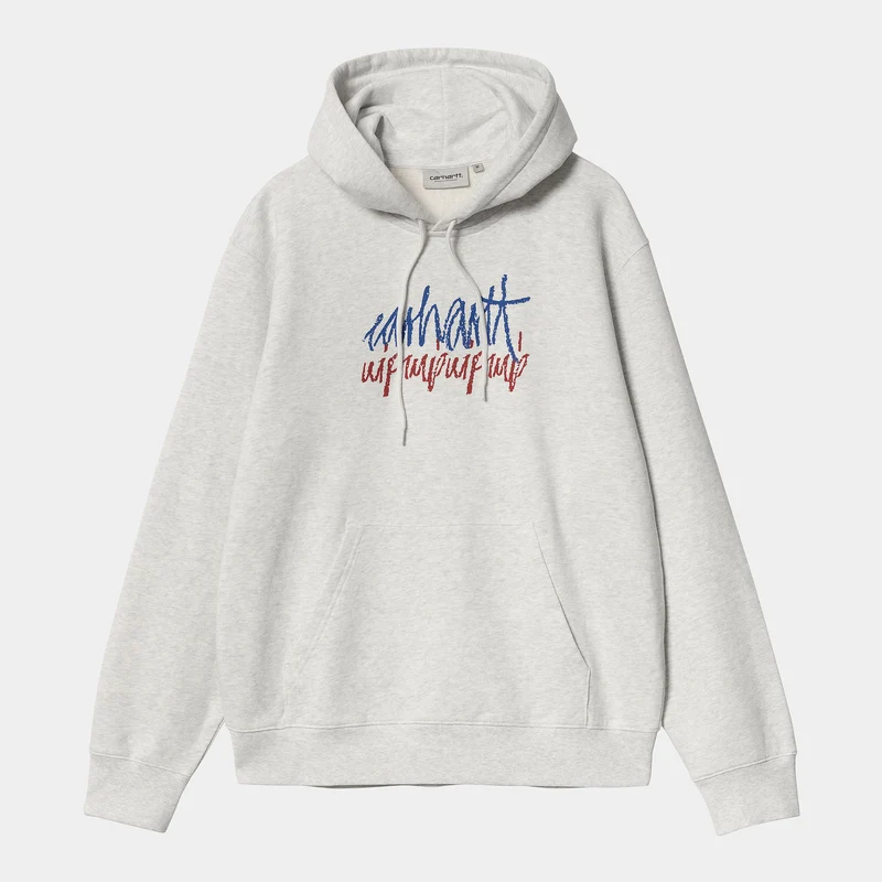 Carhartt WIP Stereo hoodie för herr - Ash Heather