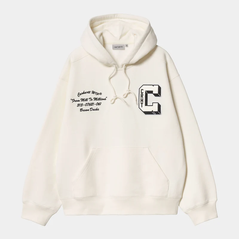 Carhartt WIP Herr Brown Ducks Hoodie - Vax
