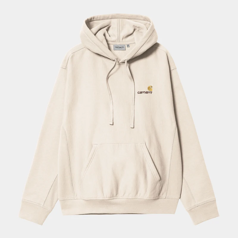 Carhartt WIP Herr American Script Hoodie - Månstråle