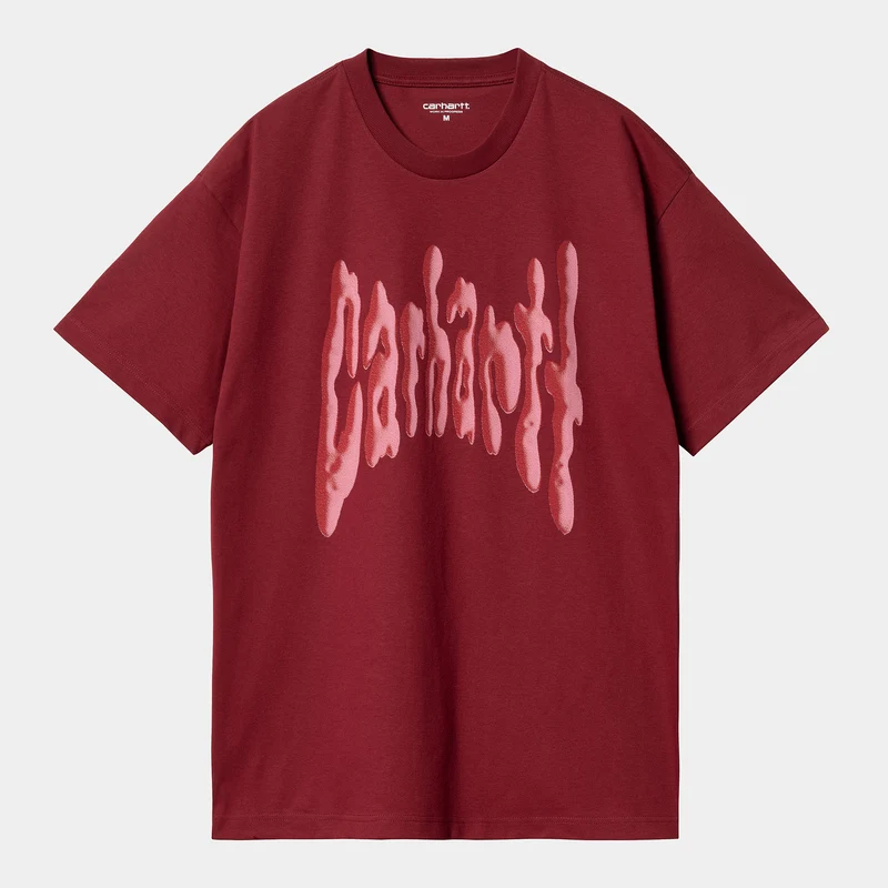 Carhartt WIP Goo kortärmad t-shirt för män - Scarlet