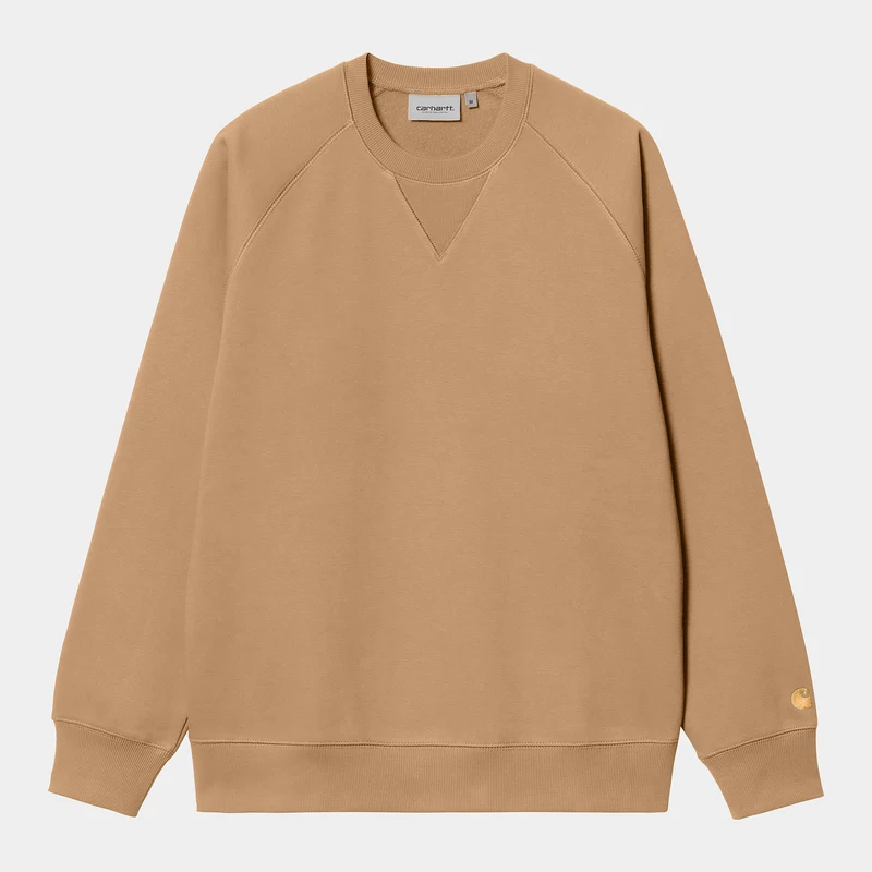 Carhartt WIP Herr Chase Sweat Top - Peanut