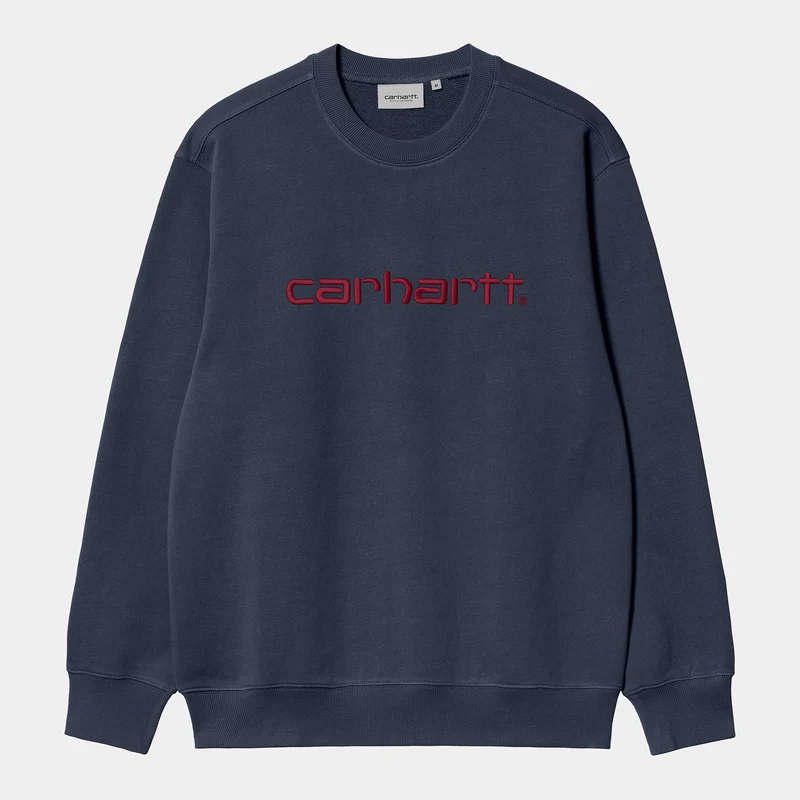 Carhartt WIP Herr Carhartt WIP Sweat Top - Air Force Blue / Malbec