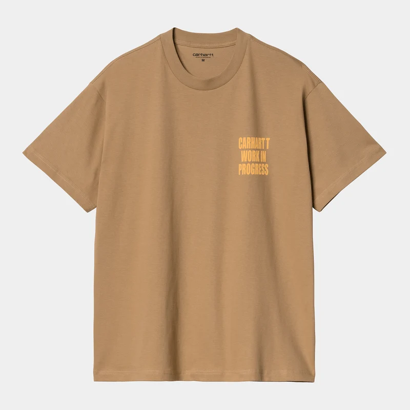 Carhartt WIP Herr Archivo kortärmad T-shirt - Peanut