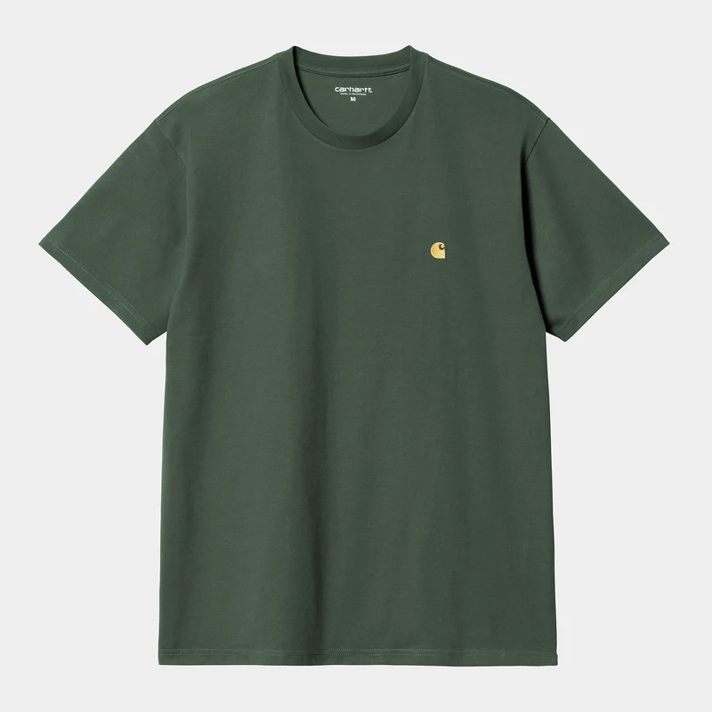 Carhartt WIP Chase kortärmad t-shirt för män - Sycamore Tree