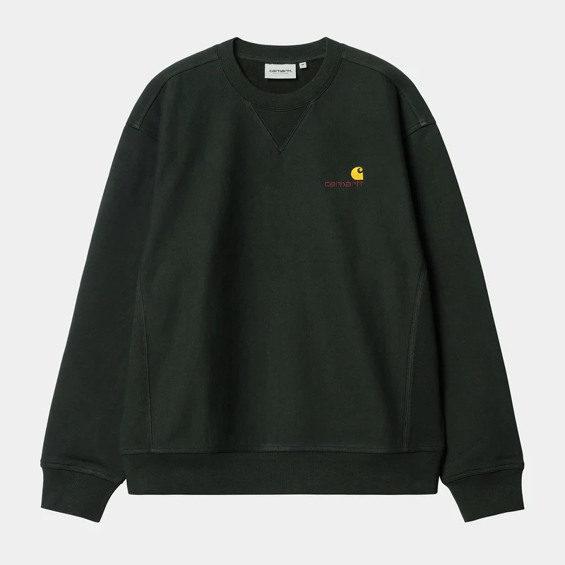 Carhartt WIP Herr American Script Träningstopp - Mörk Ceder