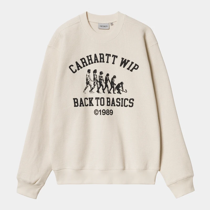 Carhartt WIP Män Main Basics Sweat Top - Natural