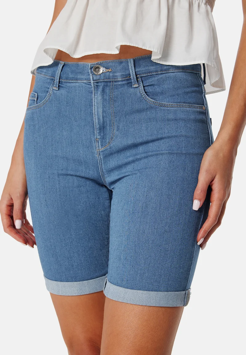 Onlrain Life Mid Denim Shorts