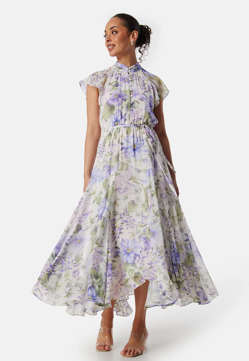 Freya Flutter Sleeve Midi Dress