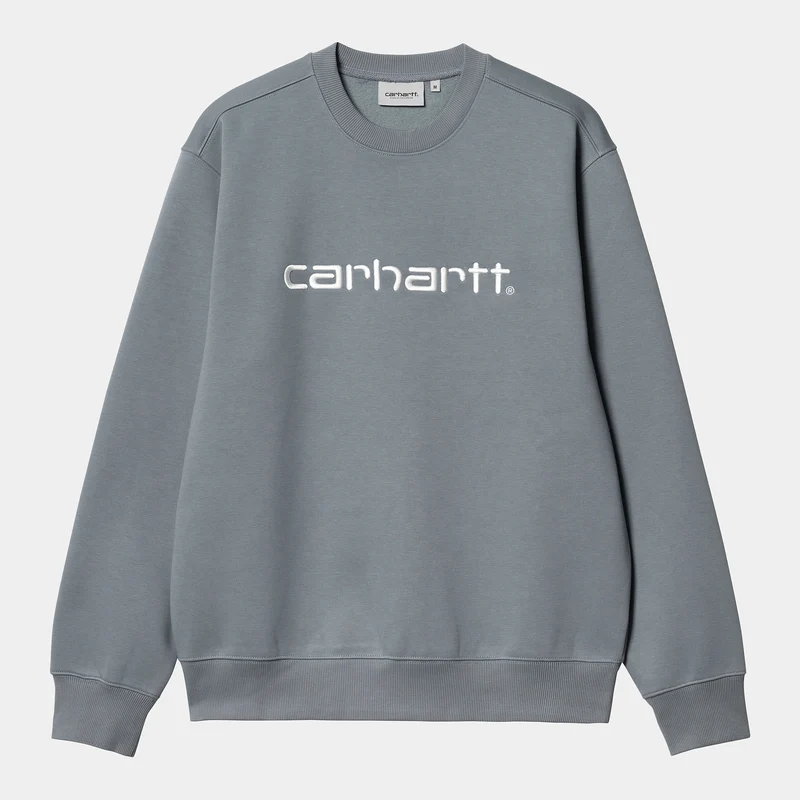 Carhartt WIP Herr Carhartt WIP Sweat Top - Dove Grey / Wax