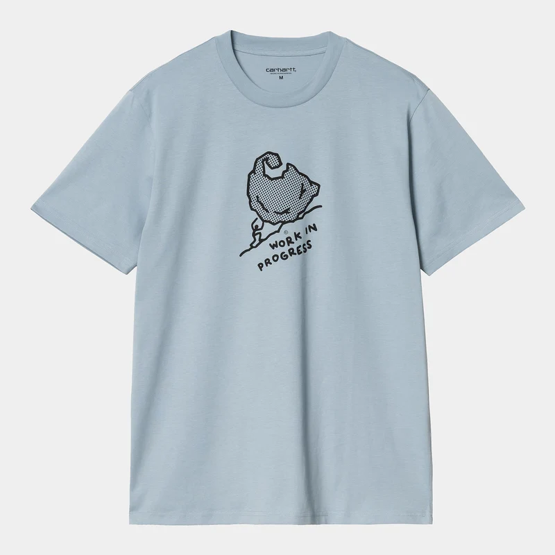 Carhartt WIP Mens Move On Up T-shirt - Dusty Ice
