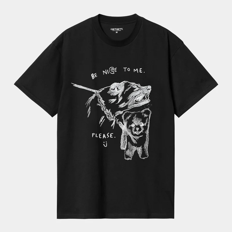 Carhartt WIP Pepe Be Nice T-shirt för män - Svart