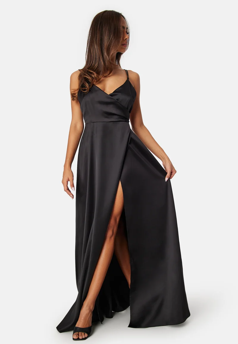 Satin strap Gown