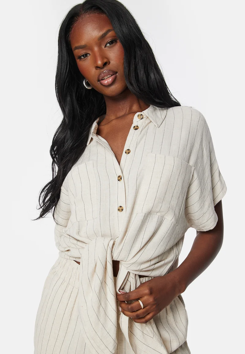 Pcvinsty Linen Tie Shirt