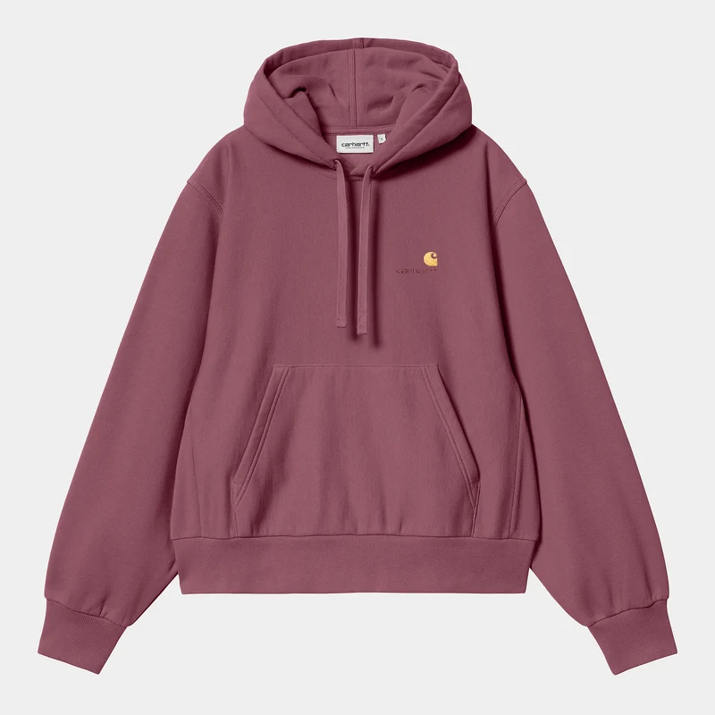Carhartt WIP Kvinnor American Script Mjukisbyxa - Dusty Fuchsia