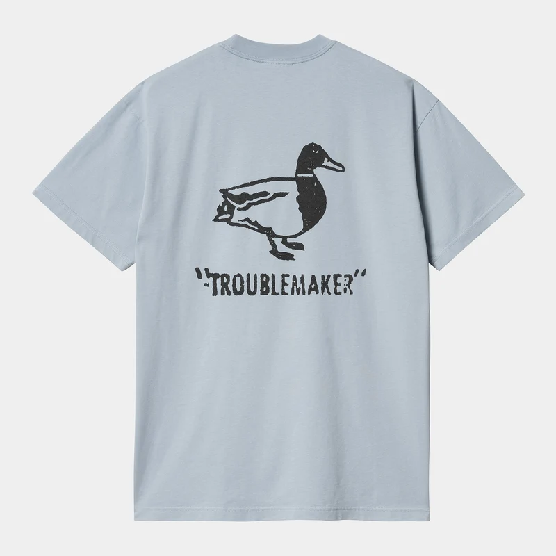 Carhartt WIP Stämpel T-shirt för män - Misty Sky