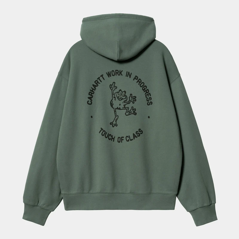 Carhartt WIP Herrstämpelhuvtröja - Duck Green