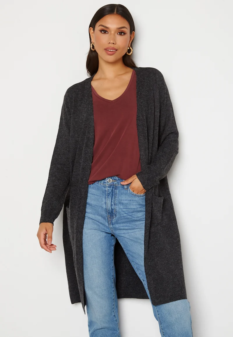 Doffy LS Long Open Cardigan