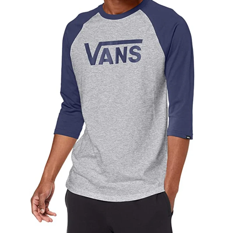 Vans Herr - Klassisk Raglan T-shirt - Blå / Grå