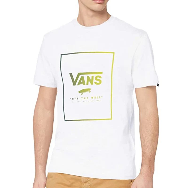 VANS Herr Print Box T-shirt - Vit
