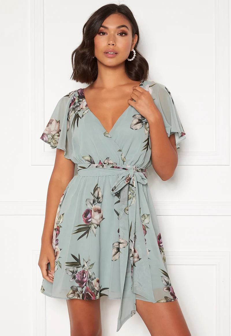 Floral Flutter Skater Dress