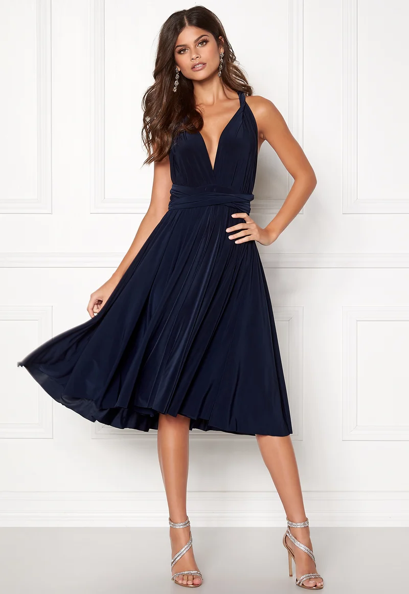 Multi Tie Midi Dress