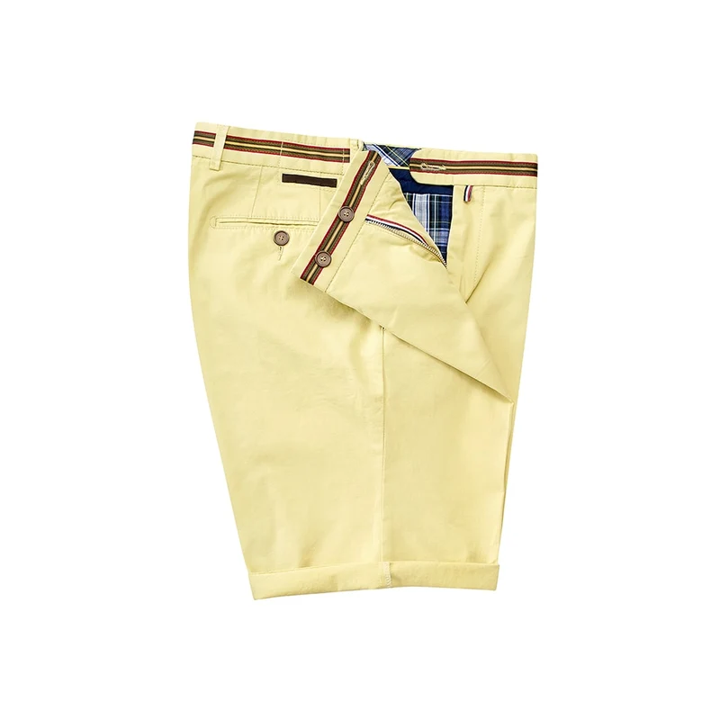 Cuffed Khaki Shorts
