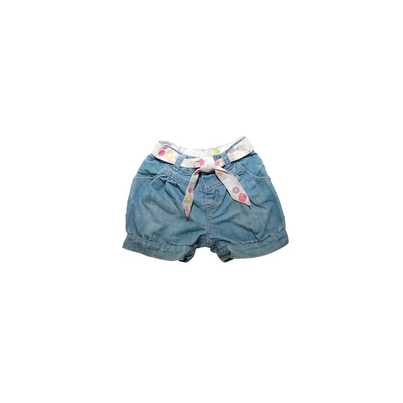 Denim Tie Shorts