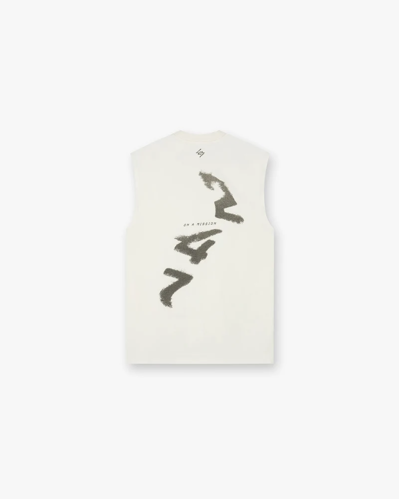 247 Motion Oversized Tank - Flat White