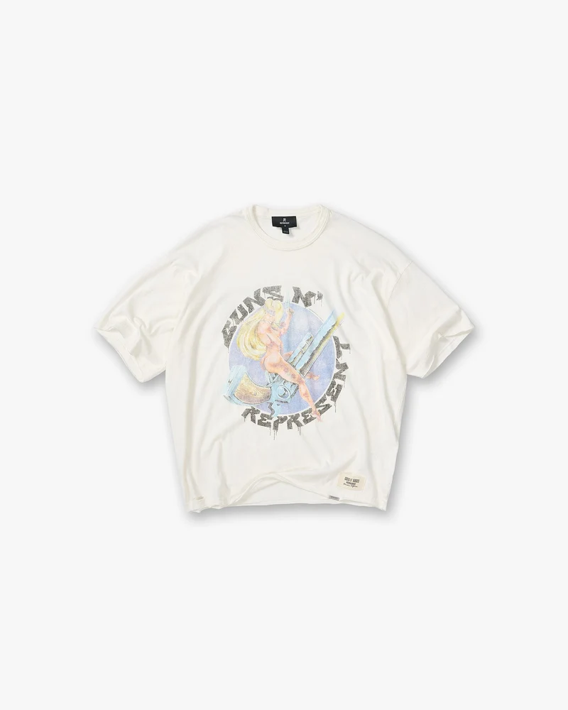 Represent X Guns N' Roses Revolver T-Shirt - Flat White
