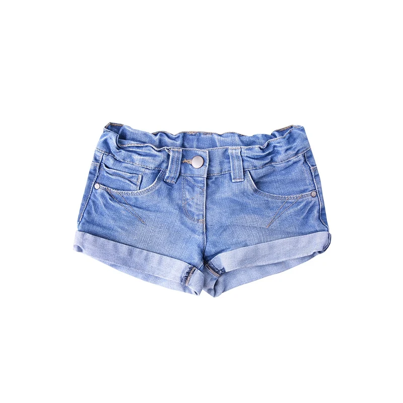 Cuffed Jean Shorts