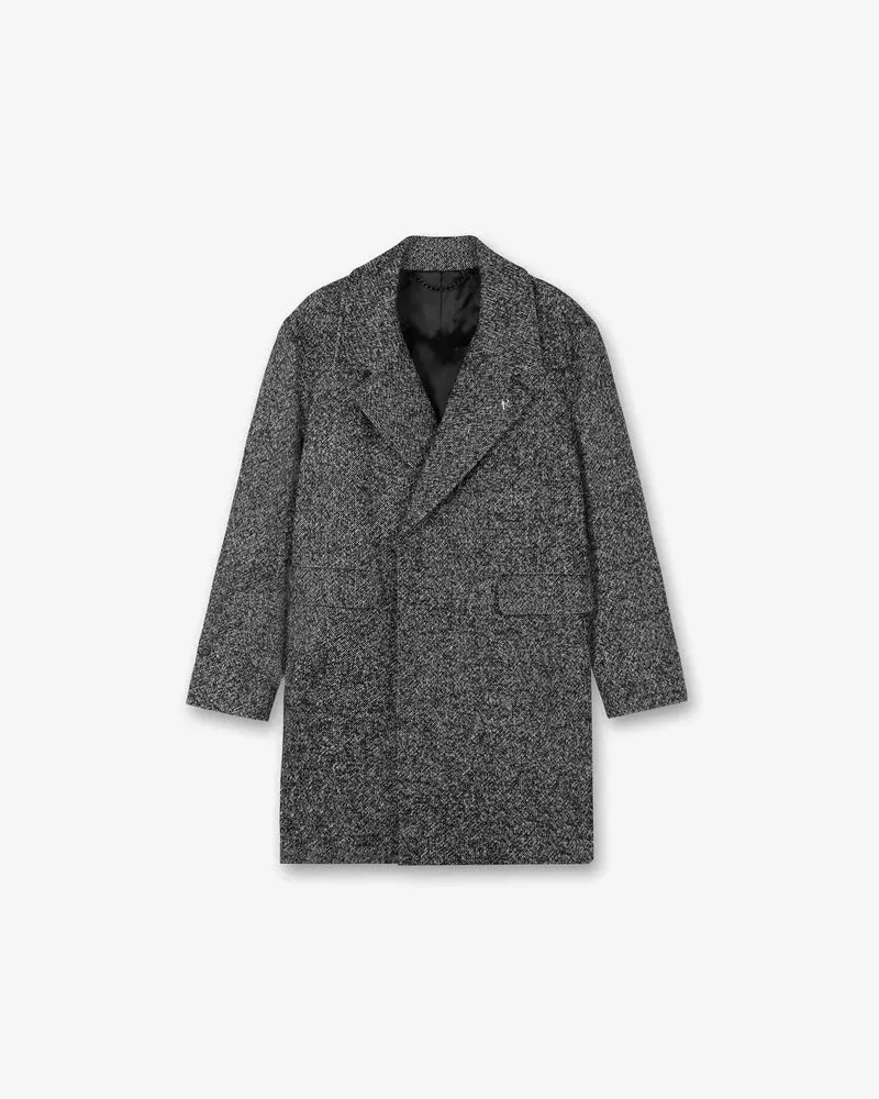 Double Breasted Overcoat - Marble