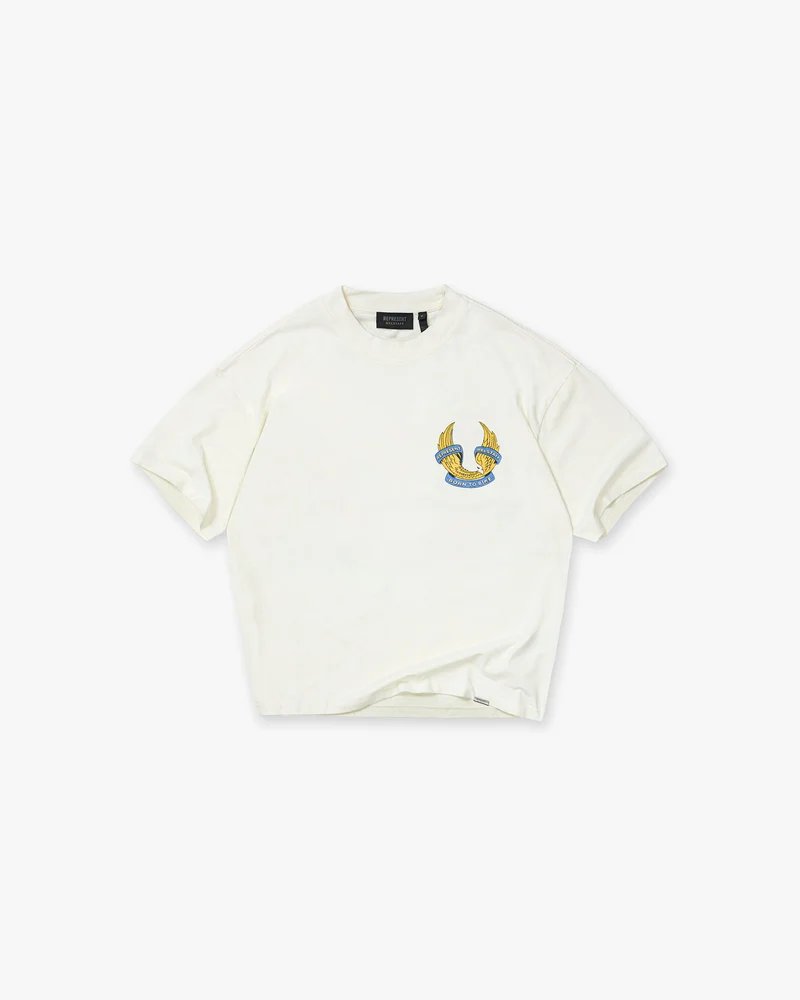 Represent X Belstaff Born To Bike T-Shirt - Flat White