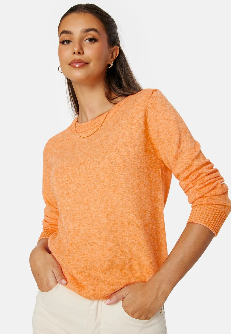 Viril O-neck L/S Knit Top