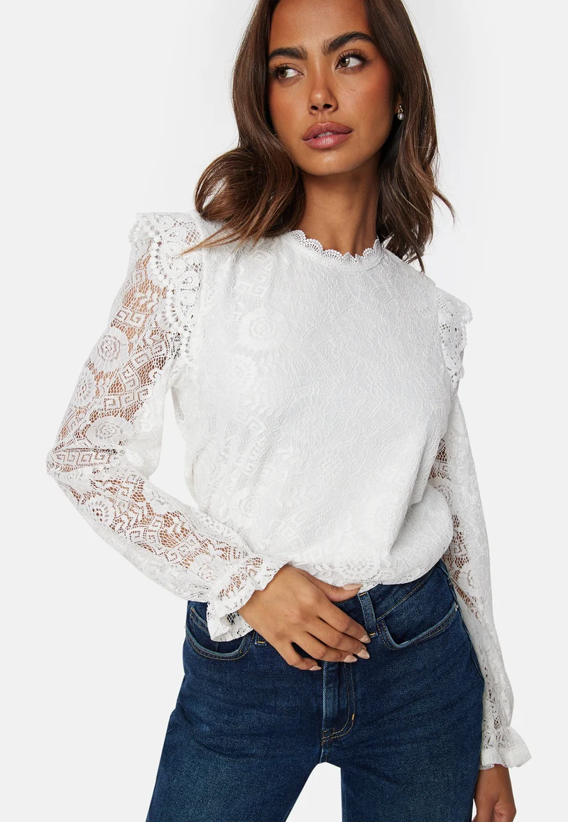 Olline LS Lace Top