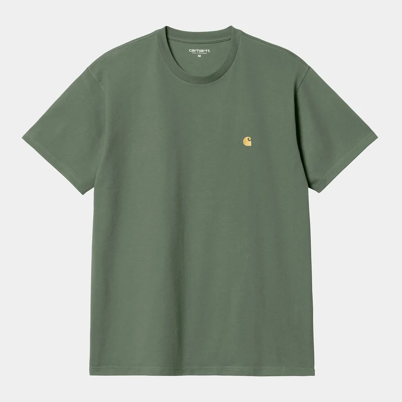 Carhartt WIP Chase kortärmad t-shirt för män - Duck Green