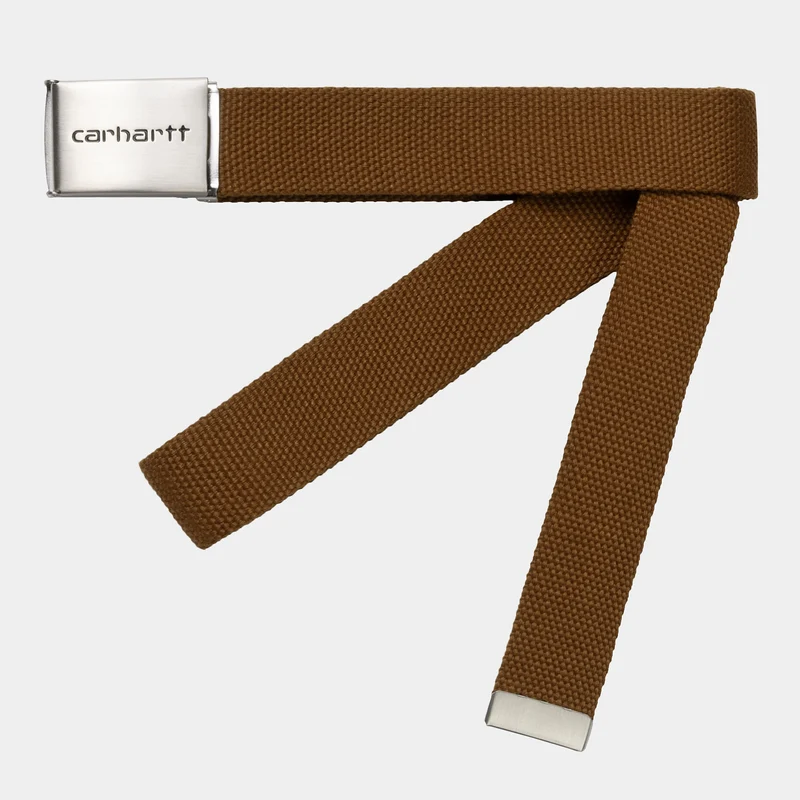 Carhartt WIP Unisex krom Clip-bälte - Hamilton Brown