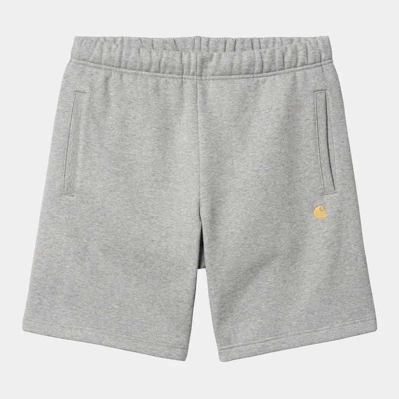 Carhartt WIP Män Chase Sweat Short - Grå Ljung