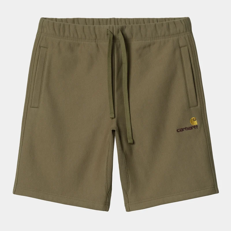 Carhartt WIP Herr American Script Träningsshorts - Lärk