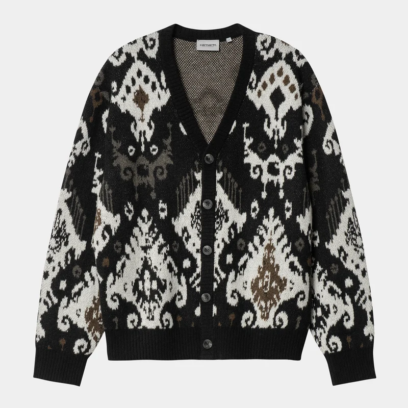 Carhartt WIP Baru Jacquard Cardigan för män - Svart