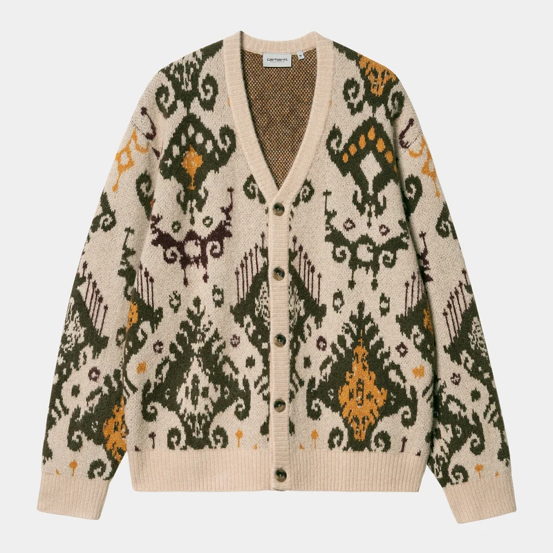 Carhartt WIP Baru Jacquard Cardigan för män - Vägg