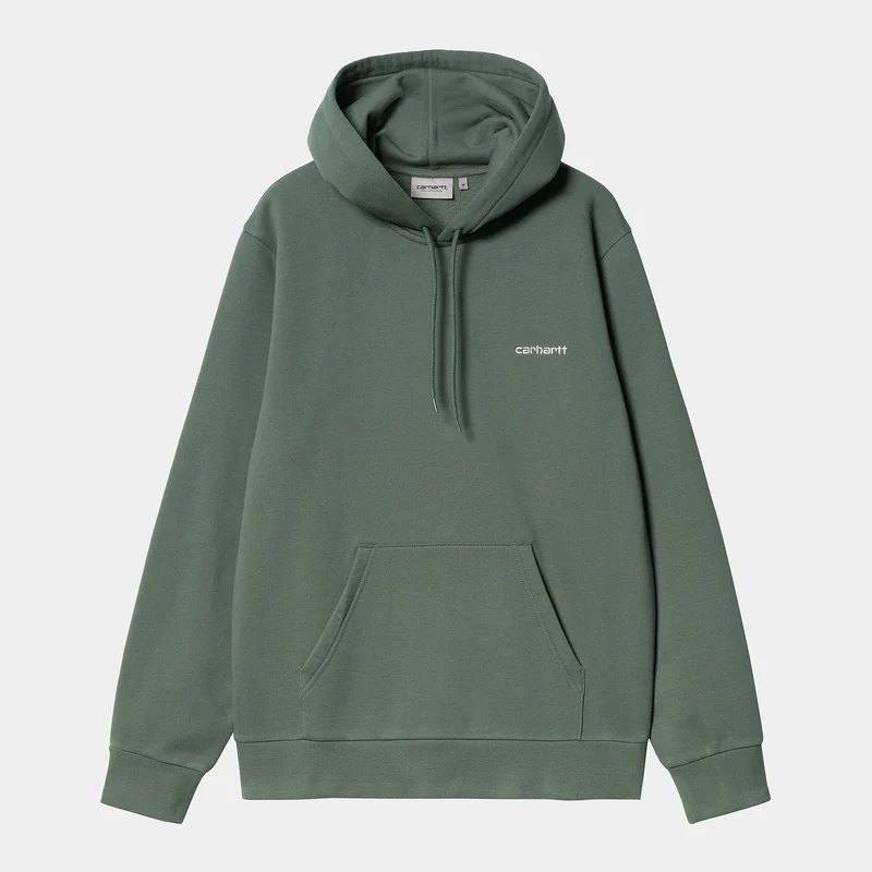 Carhartt WIP Herr Script Embroidery Hoodie - Park