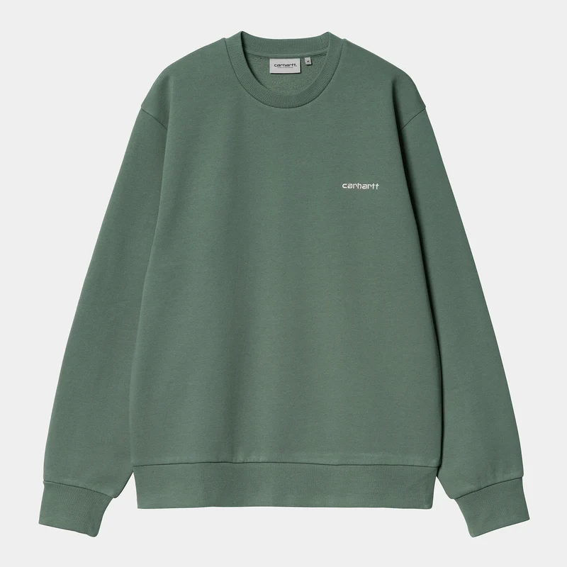 Carhartt WIP Man Script Broderi Sweat Top - Park