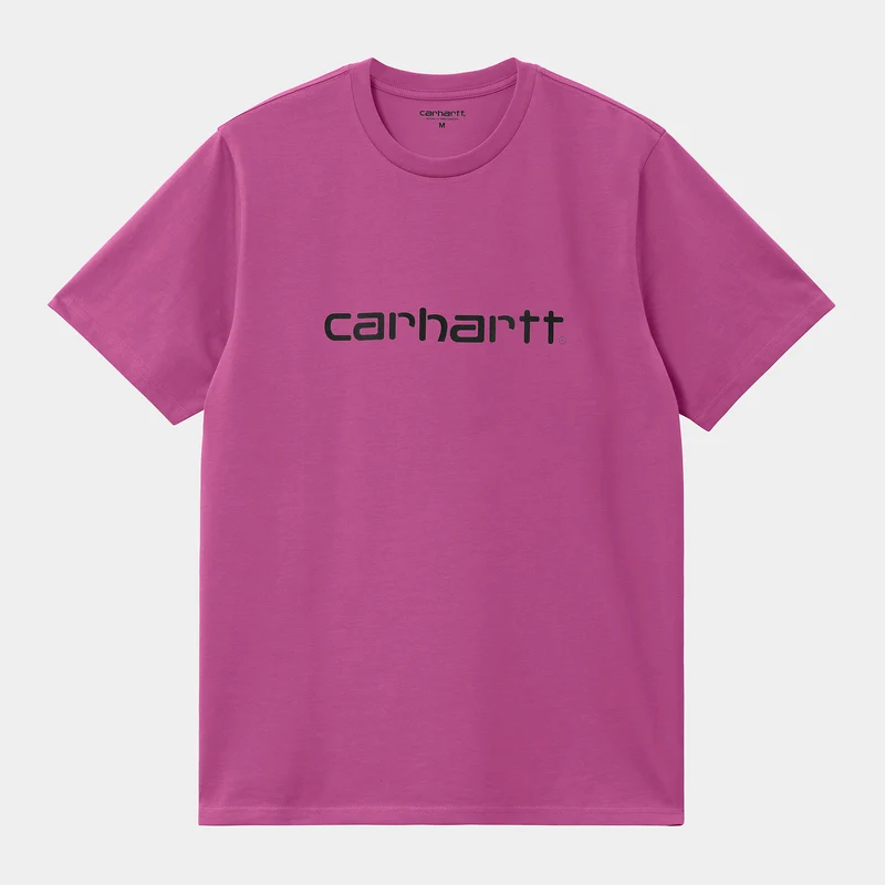Carhartt WIP Man Script kortärmad T-shirt - Magenta