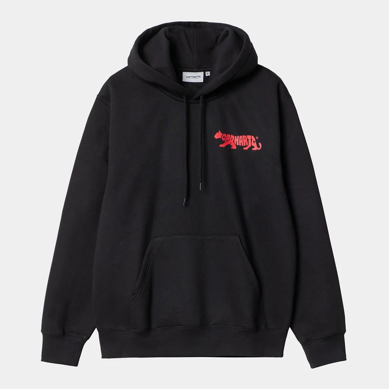 Carhartt WIP Rocky Script Sweat Hoodie för män - Svart